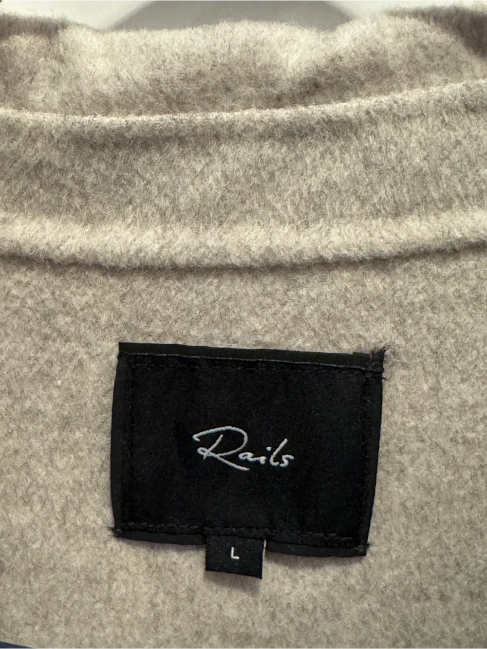 Rails Odyssey Whipstitch Detail Wool Blend Jacket Shacket Shade Oatmeal $398.00 - Picture 10 of 16